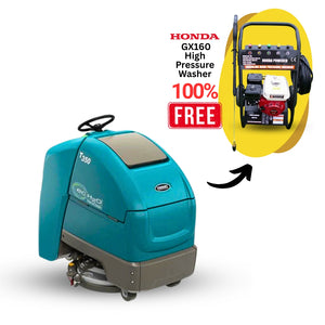 Tennant T350 Stand-On Floor Scrubber + Free Honda GX160 High Pressure Washer
