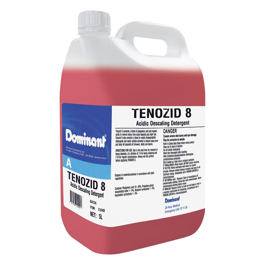 Dominant Tenozid 8 Acid Based Washroom Cleaner Descaler 5L