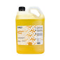 A large plastic jug of TIMES Lemon Time high-purpose disinfectant, filled with bright yellow liquid, featuring a white and orange label and a black cap, set against a plain white background.