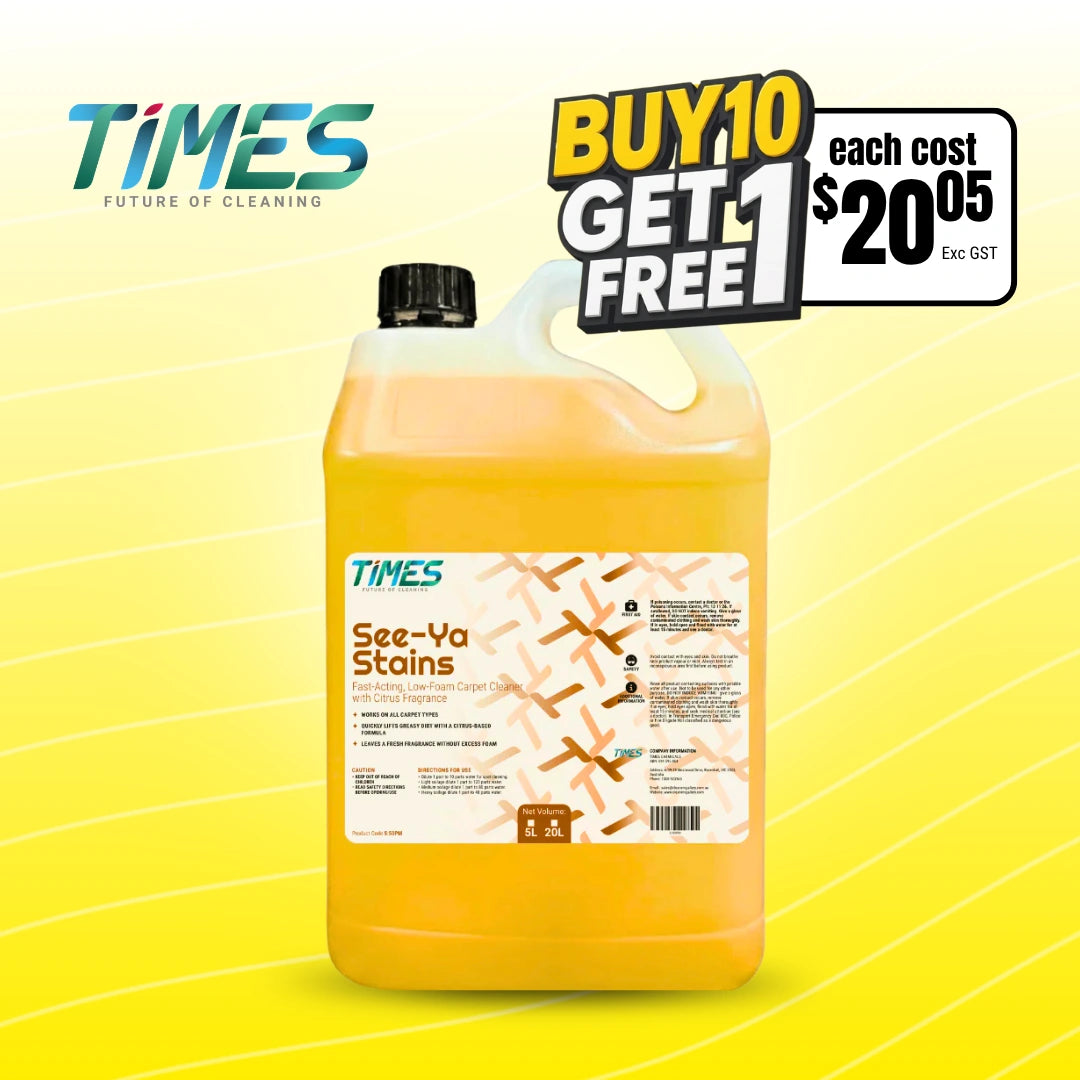 Times See Ya Stains Low Foam Carpet Cleaner