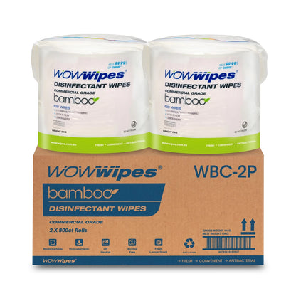 WOW Wipes Bamboo Fabric Refill Roll – 800 Wipes