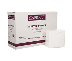Caprice Quilted Dinner White GT Fold