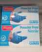 Mengzidie Powder Free Nitrile Gloves Blue