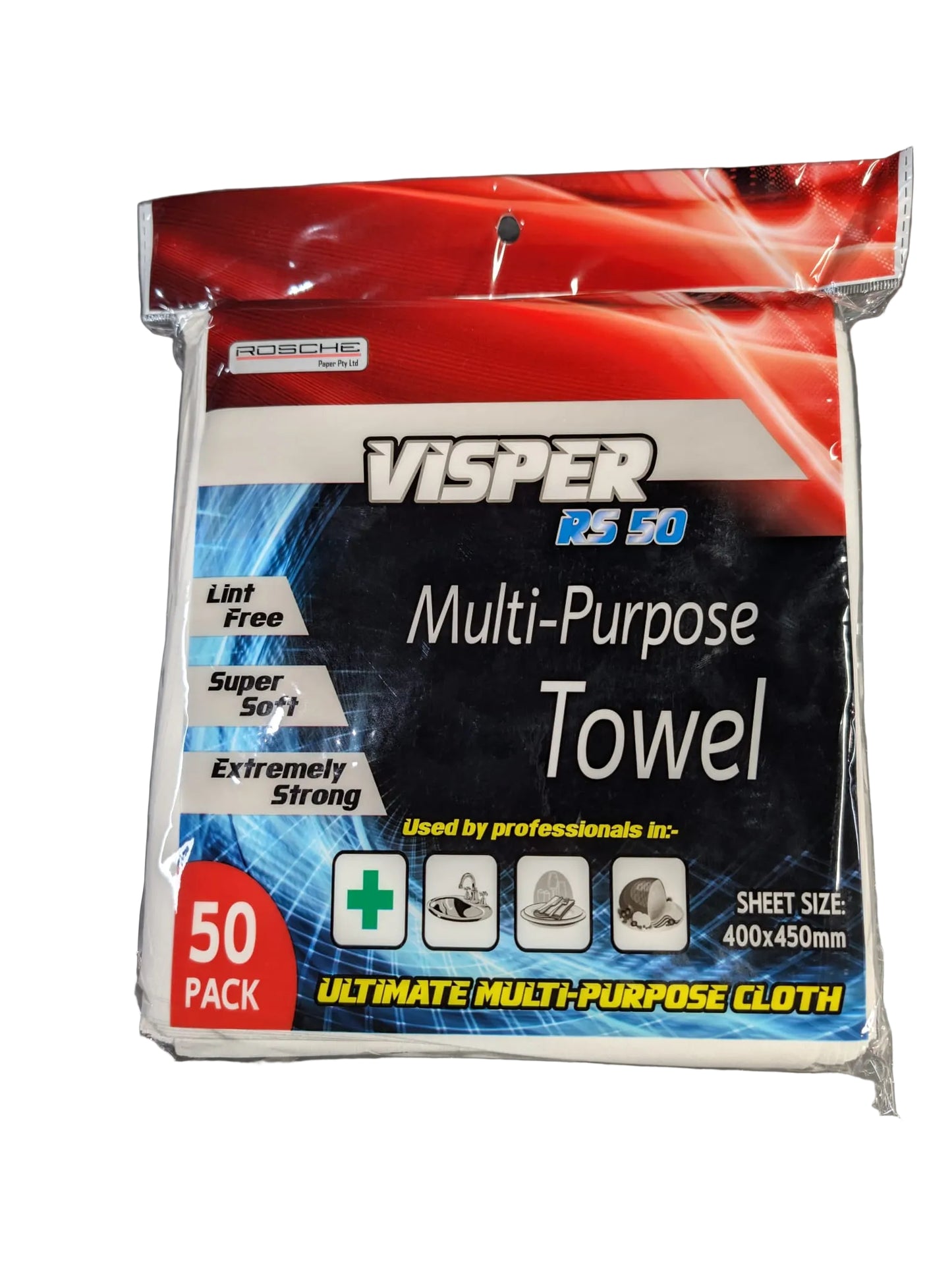 Rosche Visper R550 Multipurpose Cloth Towel 50 Pack