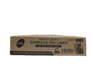 Pak 82L Heavy Duty Garbage Bin Liner 250 Pcs