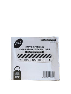 Pak 82L Extra Heavy Duty Easy Dispensing Bin Liner 100 Pcs