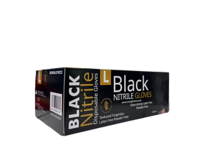 Iron Essentials 5.5g Black Nitrile Disposable Gloves