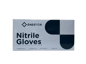 Iron Shield Enestar Heavy Duty Strong Black Nitrile Gloves 8.5g Diamond Grip