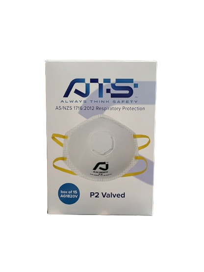 ATS P2 Valved Dust/Mist Respiratory Protection 15 Pcs Box