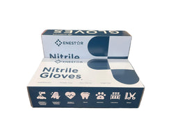 Iron Shield Enestar Heavy Duty Strong Black Nitrile Gloves 8.5g Diamond Grip