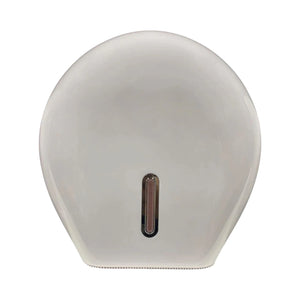 A white teardrop-shaped dispenser cover with a small vertical translucent window in the center, shown against a plain white background.