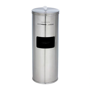 Wow Wipes - Antibacterial Wipes Dispenser + Bin – Freestanding Stainless Steel