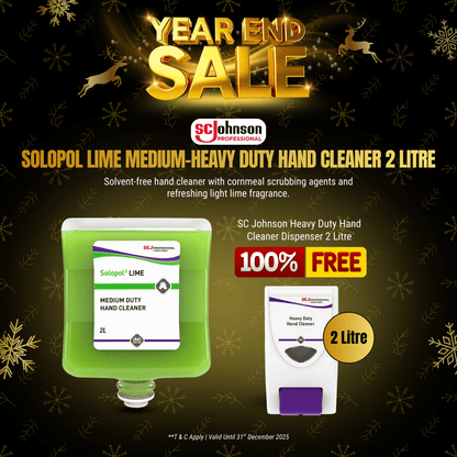 SC Johnson Solopol® Lime Medium-Heavy Duty Hand Cleaner + Free 2L & 4L SCJ Dispensers