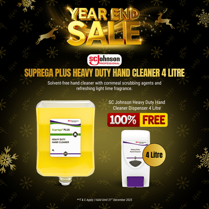 SC Johnson Suprega Plus Heavy Duty Hand Cleaner 4L + Free 4L SCJ Dispenser