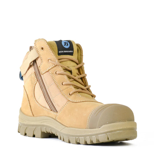 Bata Industrials Zippy Wheat Mens UK Sizing