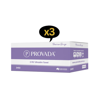 PROVADA Premium 2ply Ultraslim Towel 24cm x 23.5cm