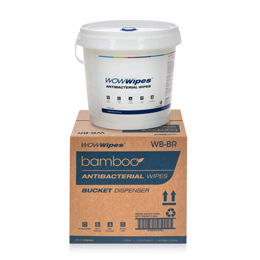 Bamboo Wipes Bucket – Includes 800 Wipes