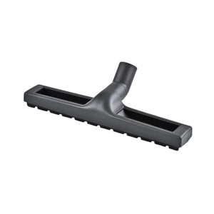A black plastic vacuum cleaner floor head attachment with a T-shaped connector, shown on a plain white background.