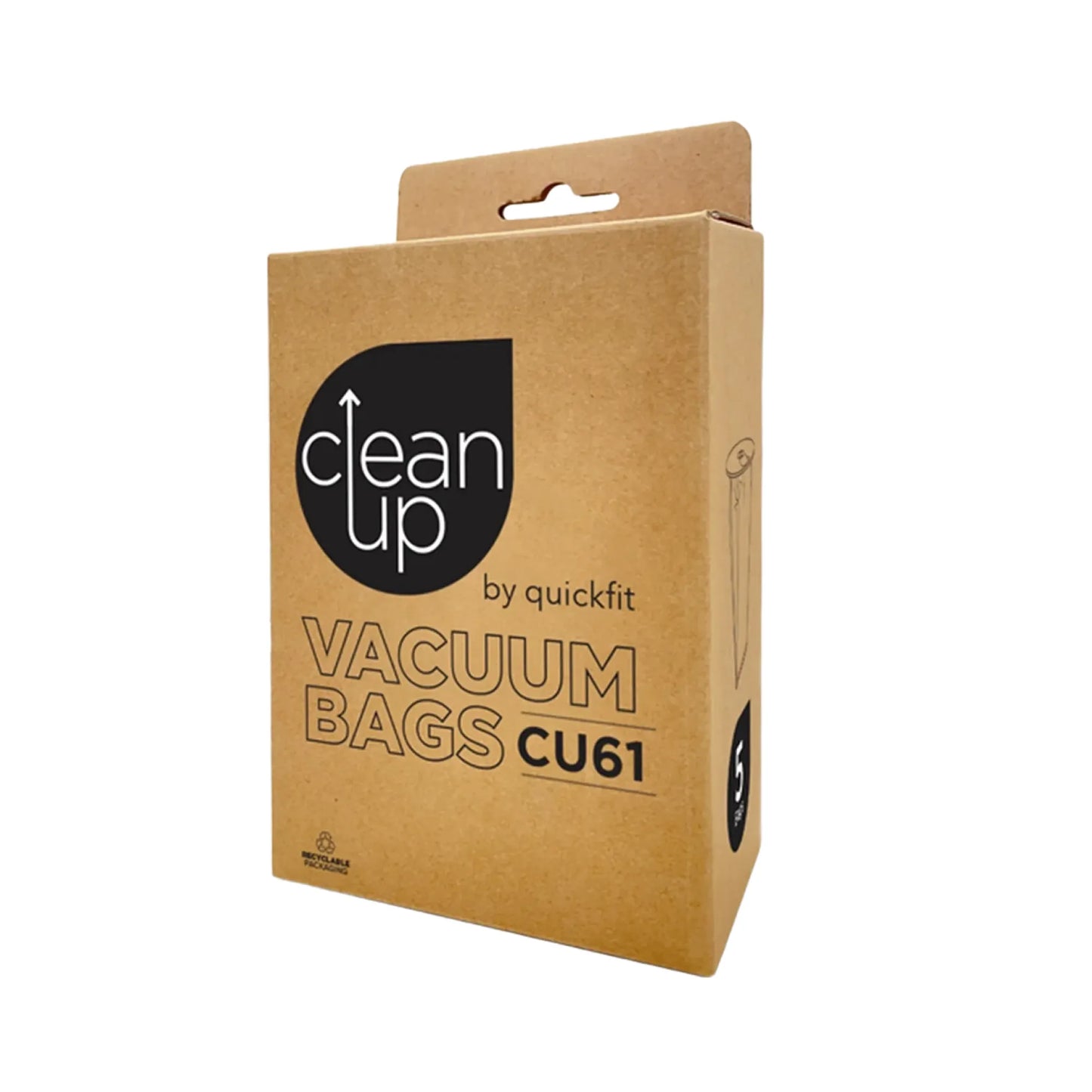 CleanUp CU61 Vacuum Bags 5 Pack