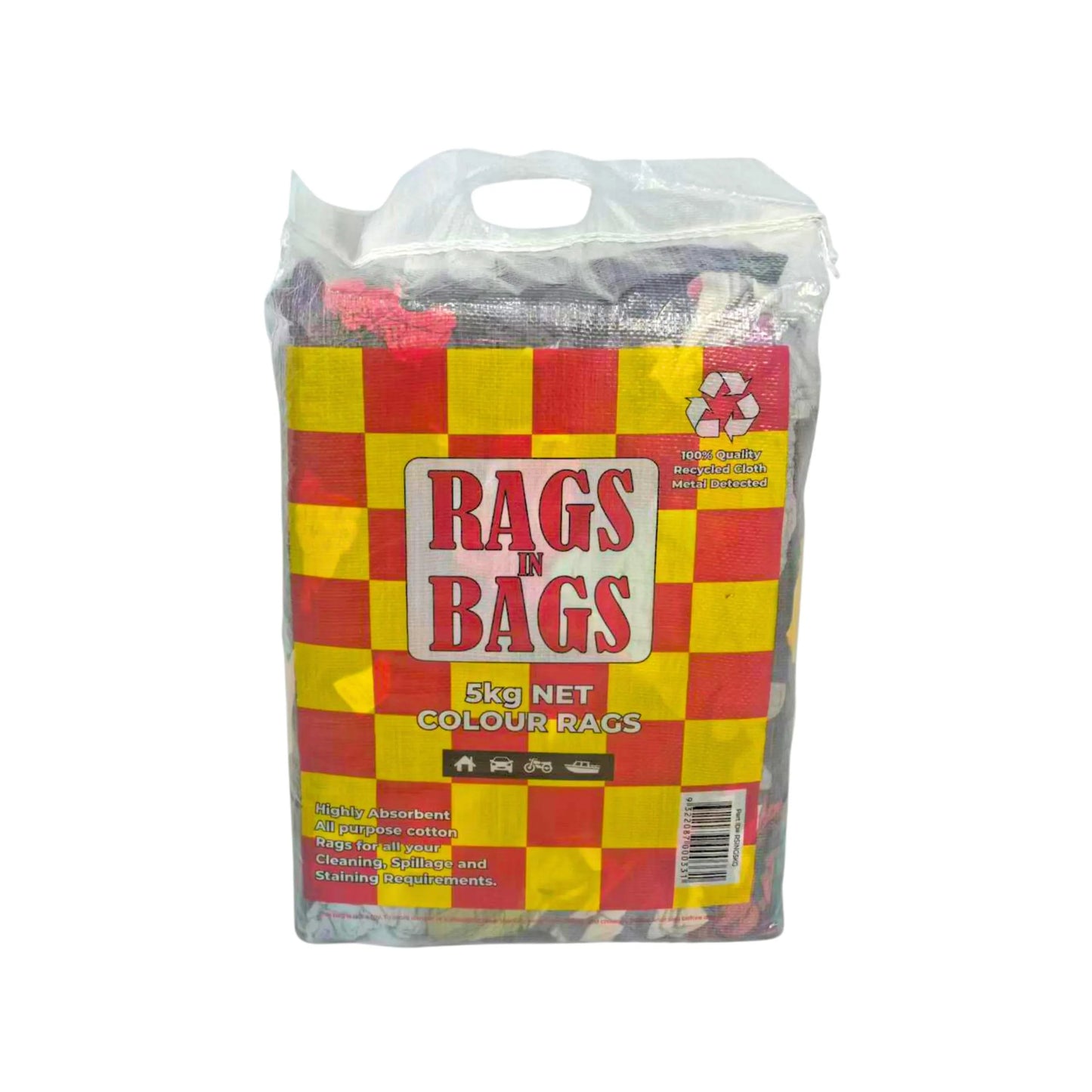 Coloured T-Shirt Rags Bag with Handle