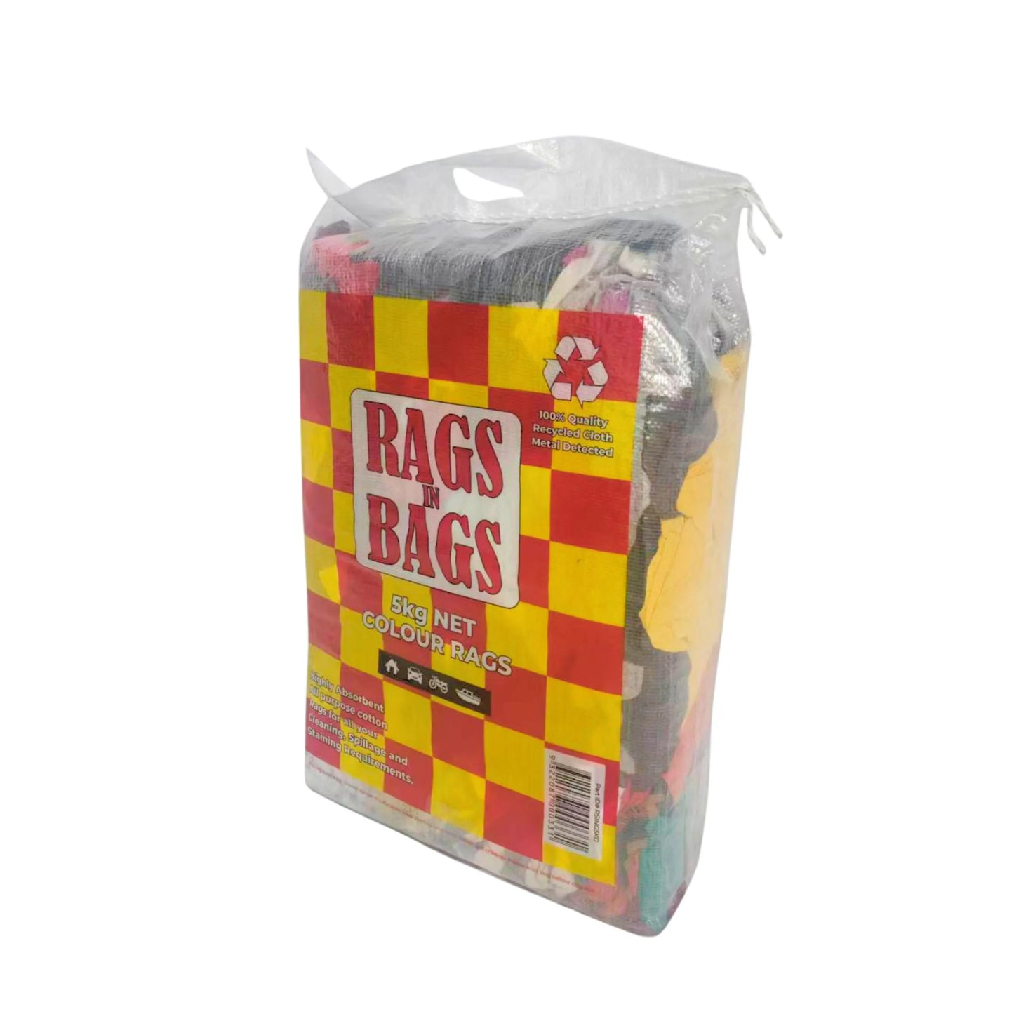 Coloured T-Shirt Rags Bag with Handle