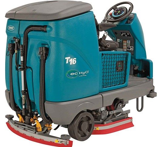 T16 Battery Ride-On Floor Scrubber