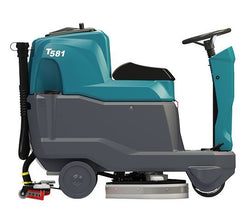 Tennant T581 Micro Ride-On Floor Scrubber + Free Pullman Commander PV900 Vacuum