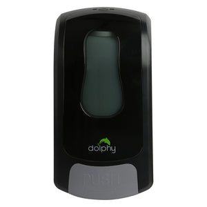 Dolphy Manual Soap-Sanitiser Dispenser 1L - Black Spray