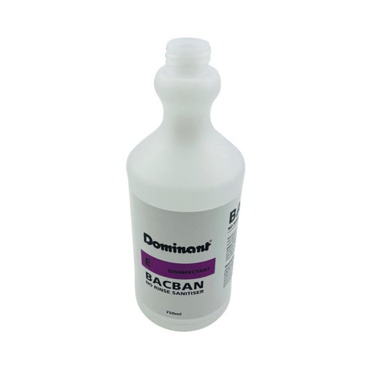 Dominant Bacban Dispenser Bottle 750ml PRINTED – BOTTLE ONLY NO TRIGGER