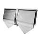 Dolphy SS Double Toilet Roll Holder with Shelf