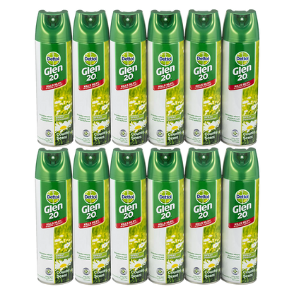 Pack Glen 20 Spray Disinfectant Country Scent by Dettol - 375g 3PK,4PK,6PK,12PK - Cleaning Supplies