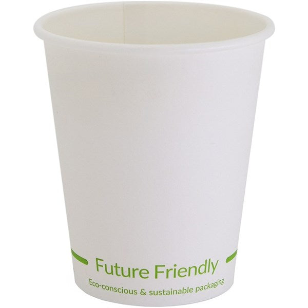Tailored Packaging Single Wall Coffee Cup 8oz 80mm White CTN/1000