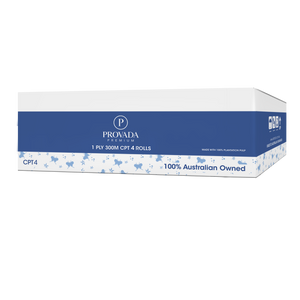 Provada 1ply Centerfeed Roll Towel 300m x 4 Rolls