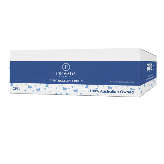 Provada 1ply Centerfeed Roll Towel 300m x 4 Rolls