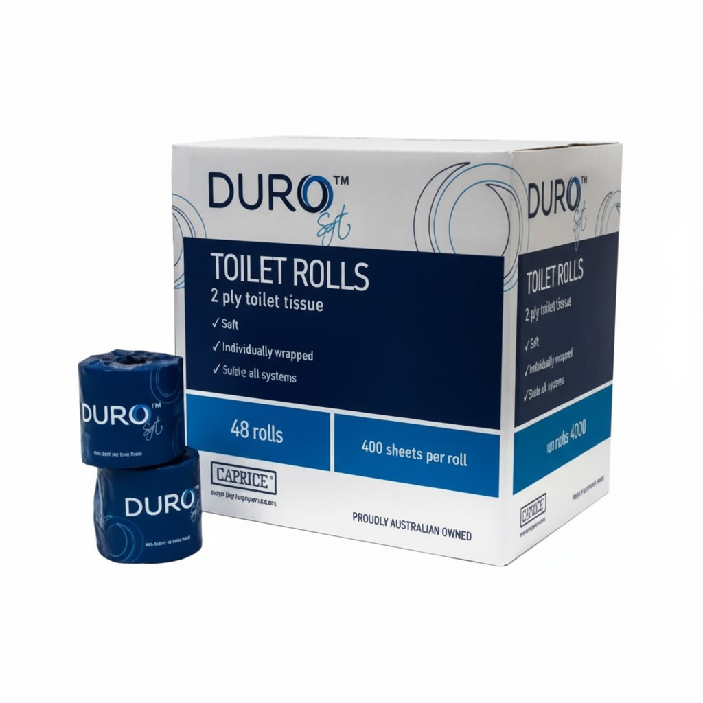 Caprice Duro Toilet Paper 48 Roll 400 Sheet Individually Wrapped