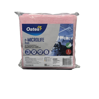 Oates R-microlife Plus Recycled Microfibre Cloth 5pk