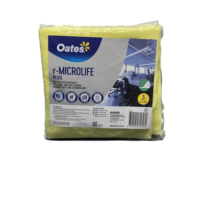 Oates R-microlife Plus Recycled Microfibre Cloth 5pk