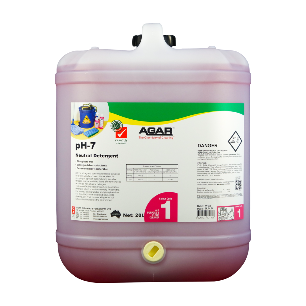 AGAR pH-7 Neutral Detergent 5L & 20L