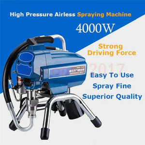 PRO 888 Airless Paint Sprayer Spray Gun 5 Hp Piston 3500 Psi Working Pressure 30 M Hose 4 Tips 2 Wands Gun Spray