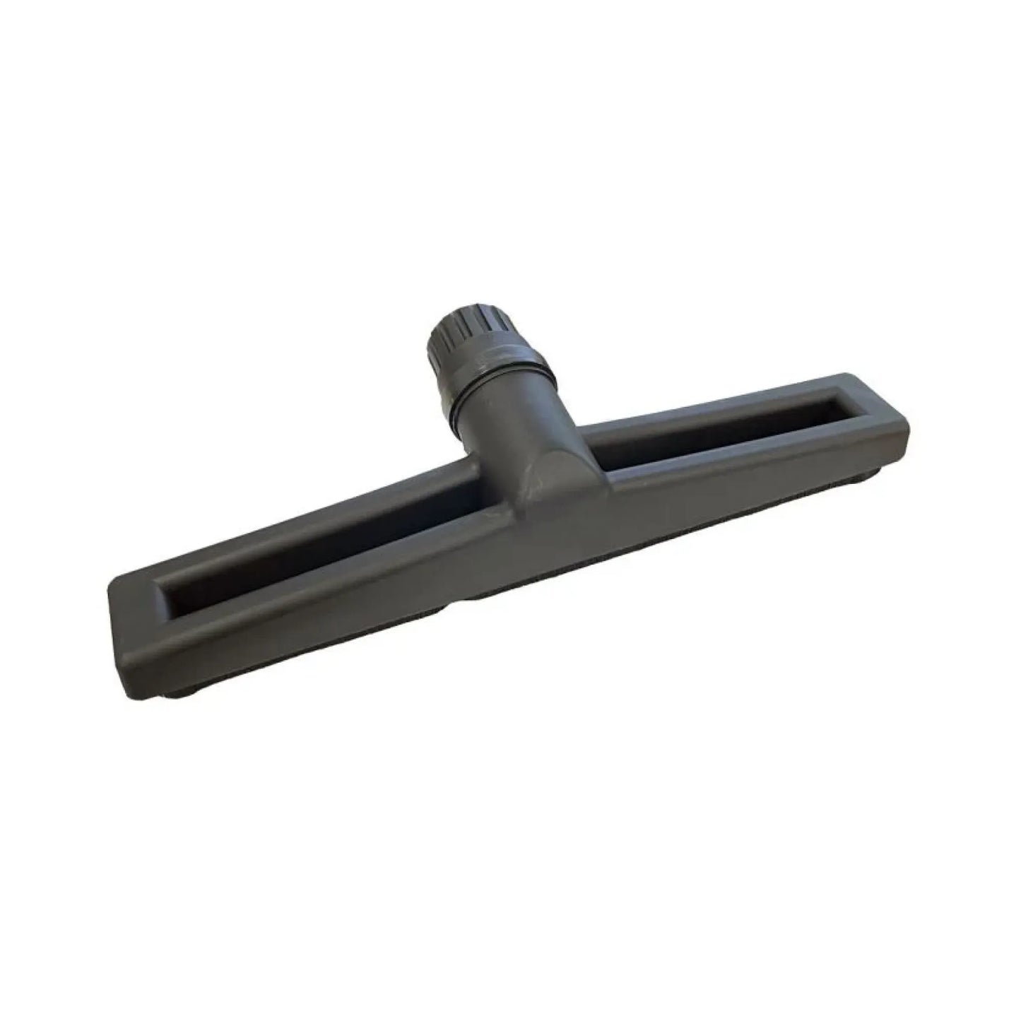 A dark gray plastic T-shaped attachment, likely a window squeegee or drain cleaner tool, shown on a plain white background.