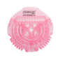 A pink circular plastic cleaning brush pad with textured bristles and the Rosche Light logo printed at the top, shown on a plain white background.