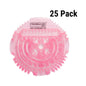 A pink circular plastic brush pad with multiple short bristles, shown on a white background with the text '25 Pack' in the top right. The brand name 'ROSCHE' is visible on the product.