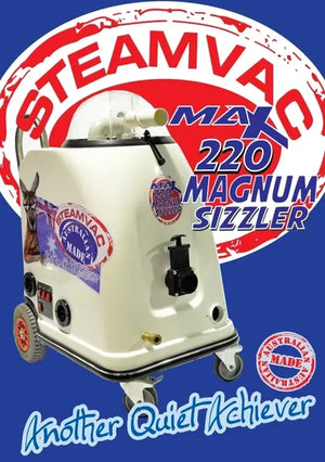 Steamvac Max 220 with Sizzler Inline Heater 2 Jet Wand, Hose and Upholstery tool