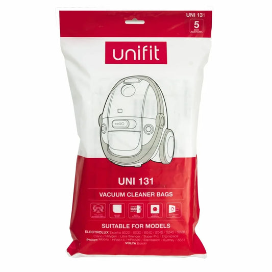 Unifit Uni 131 Vacuum Cleaner 5 Bags Plus Filter