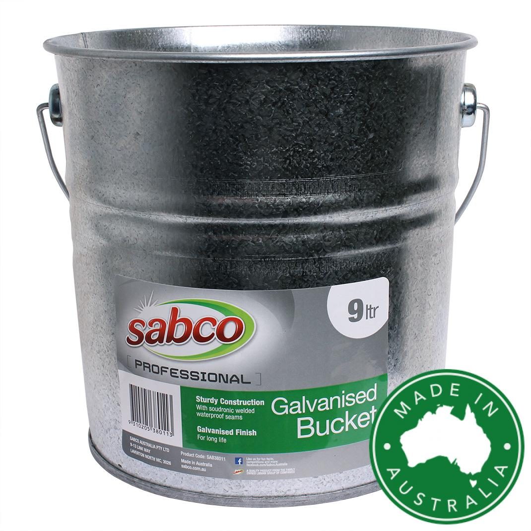 9L Galvanised Bucket