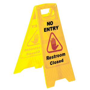 Sabco Pro No Entry Restroom Closed A-Frame