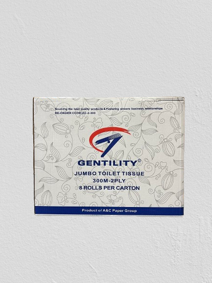 Gentility Jumbo Toilet Rolls 2ply