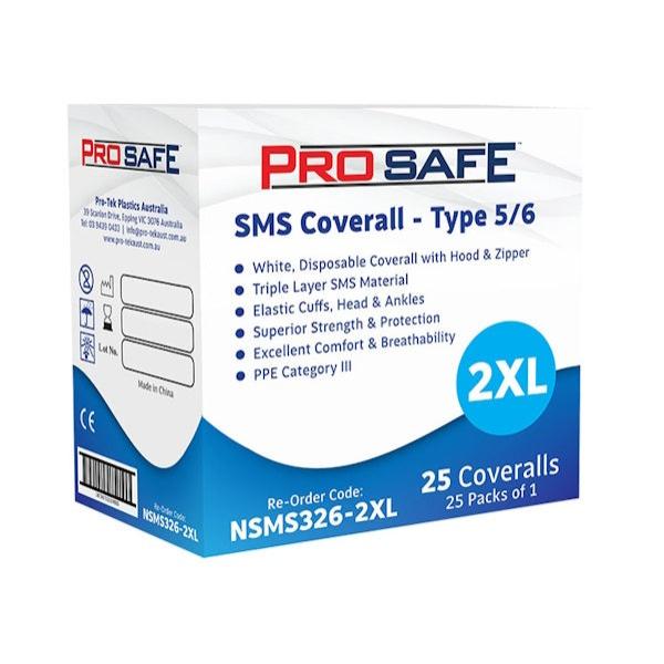 ProSafe SMS Coverall Type 5/6 25 Pcs