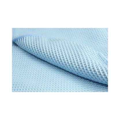 Waffle Weave Microfibre Cleaning & Detailing Cloth 40x60cm (light blue)