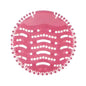 A pink silicone hair extension attachment or protective cover with a textured grid pattern and circular cutouts, shown on a plain white background.